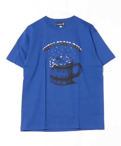 Lens Concave(レンズコンケイブ)の「SNOW BEER Tee(Tシャツ/カットソー・メンズ・ホワイト/ブルー/イエロー/グリーン/グレー・1/2/3/0)」の4枚目の写真