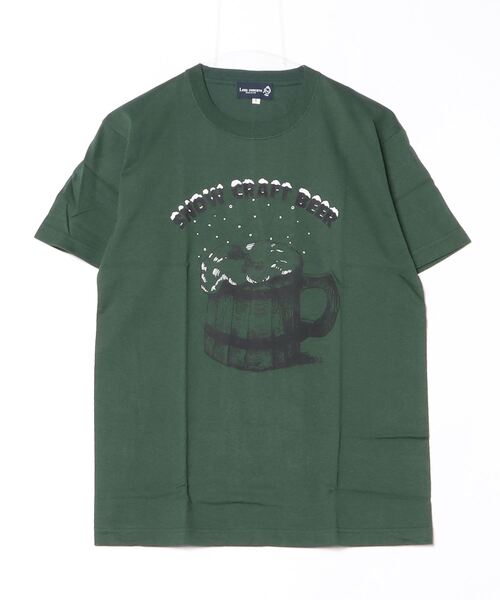 Lens Concave(レンズコンケイブ)の「SNOW BEER Tee(Tシャツ/カットソー・メンズ・ホワイト/ブルー/イエロー/グリーン/グレー・1/2/3/0)」の1枚目の写真