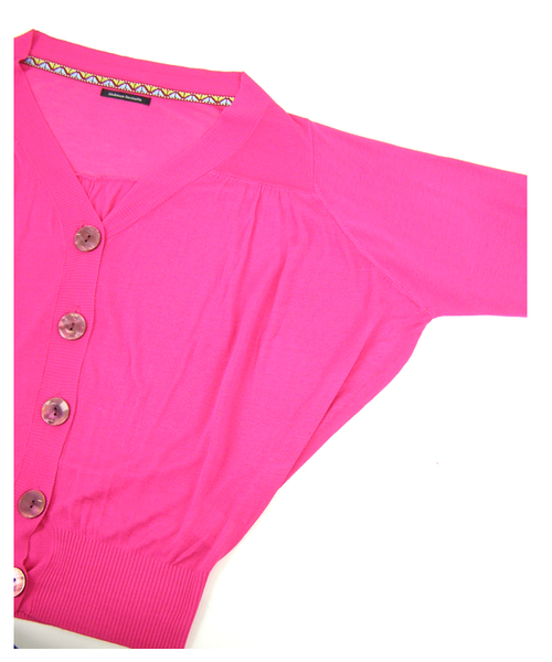 Abahouse Devinette(ドゥヴィネット)の「スパンレーヨン(カーディガン/ボレロ・レディース・ホワイト/ピンク/イエロー・FREE)」の9枚目の写真