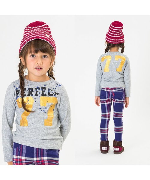 BREEZE（ブリーズ）の「ネット限定 箔ナンバリングTシャツ（Tシャツ/カットソー・キッズ・ネイビー/グリーン/グレー・95/90/100/120/110/130/80/140）」の8枚目の写真