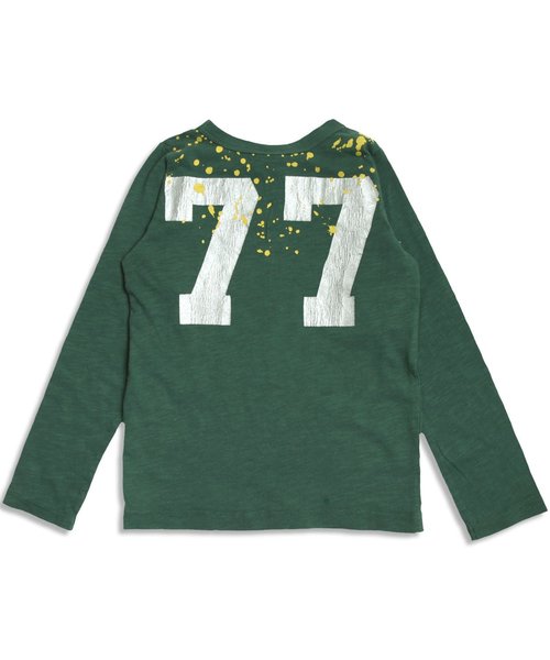 BREEZE（ブリーズ）の「ネット限定 箔ナンバリングTシャツ（Tシャツ/カットソー・キッズ・ネイビー/グリーン/グレー・95/90/100/120/110/130/80/140）」の9枚目の写真