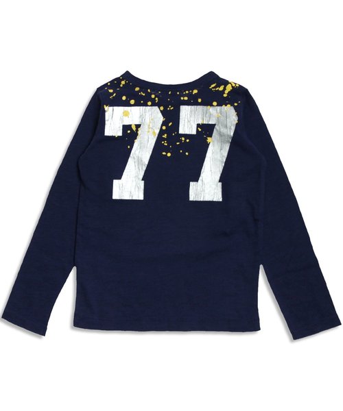 BREEZE（ブリーズ）の「ネット限定 箔ナンバリングTシャツ（Tシャツ/カットソー・キッズ・ネイビー/グリーン/グレー・95/90/100/120/110/130/80/140）」の11枚目の写真