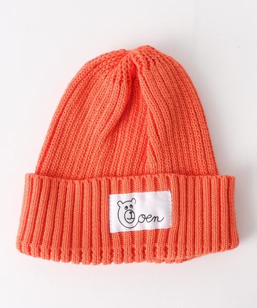 coen（コーエン）の「【coen kids】コットンリブニットワッチ2016FW2（ニットキャップ/ビーニー・キッズ・ブラック/グレー/オレンジ/コバルトブルー・FREE）」の4枚目の写真