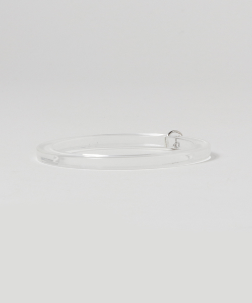 WEGO（ウィゴー）の「WEGO/アクリルラウンドピアス（ピアス（片耳用）・メンズ・ホワイト系その他/ホワイト/ブラック・FREE）」の5枚目の写真