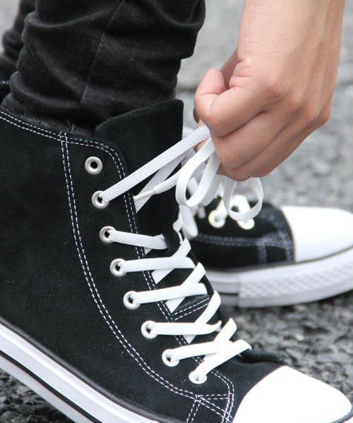 GGD(ジージーディー)の「GGD / スエードハイカットスニーカー(スニーカー・メンズ・ブラック/ベージュ・3/2)」の10枚目の写真