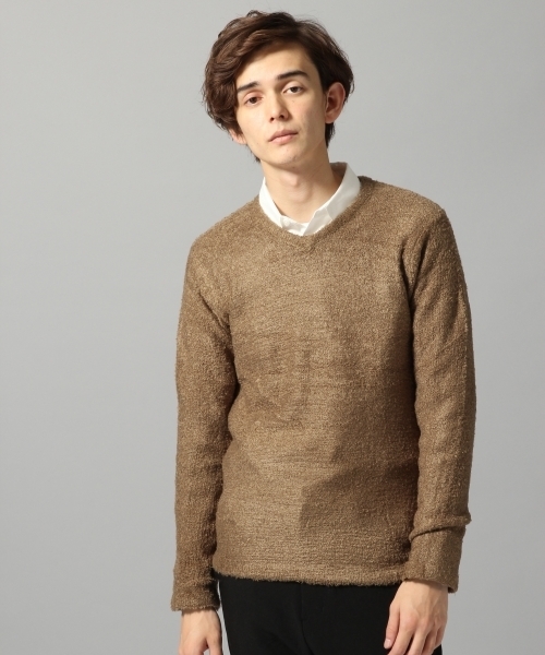 HARE（ハレ）の「フェザーヤーンニットプルオーバー(HARE)（ニット/セーター・メンズ・ベージュ/ボルドー/ライトグレー/グレー/ベージュ系その他・SMALL/MEDIUM/LARGE）」の3枚目の写真