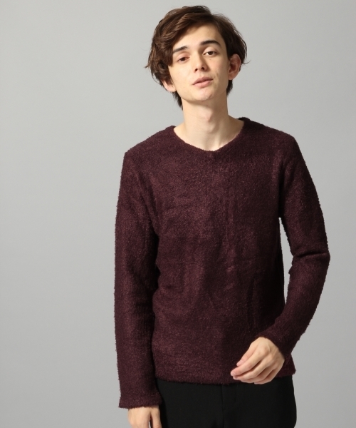 HARE（ハレ）の「フェザーヤーンニットプルオーバー(HARE)（ニット/セーター・メンズ・ベージュ/ボルドー/ライトグレー/グレー/ベージュ系その他・SMALL/MEDIUM/LARGE）」の5枚目の写真