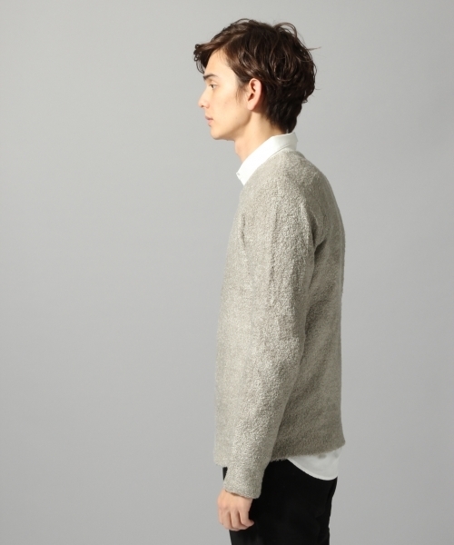 HARE（ハレ）の「フェザーヤーンニットプルオーバー(HARE)（ニット/セーター・メンズ・ベージュ/ボルドー/ライトグレー/グレー/ベージュ系その他・SMALL/MEDIUM/LARGE）」の7枚目の写真