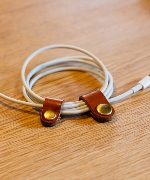 DURAM FACTORY（ドゥラムファクトリー）の「DURAM ドゥラム コードホルダー イヤホン ケーブルタイ 16011 (L)（ヘッドフォン/イヤホン・メンズ・ブラック/ブラウン/ダークブラウン/レッド/グリーン/ライトブラウン・FREE）」の13枚目の写真