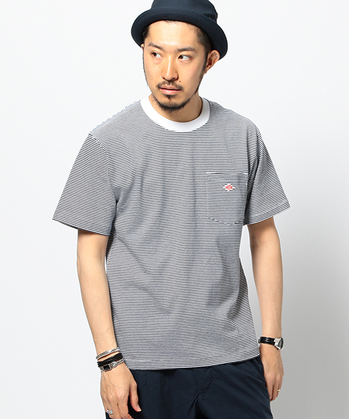 Danton ダントン の Danton ボーダー ポケット Tシャツ Tシャツ カットソー Wear