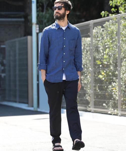 BEAUTY&YOUTH UNITED ARROWS（ビューティーアンドユースユナイテッドアローズ）の「BY サフィラン リネン シャツ ◆（シャツ/ブラウス・メンズ・ブラック/ホワイト/ナチュラル/ロイヤルブルー/ライトブルー・SMALL/MEDIUM/X-LARGE/X-SMALL/LARGE）」の18枚目の写真