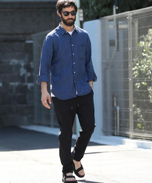 BEAUTY&YOUTH UNITED ARROWS（ビューティーアンドユースユナイテッドアローズ）の「BY サフィラン リネン シャツ ◆（シャツ/ブラウス・メンズ・ブラック/ホワイト/ナチュラル/ロイヤルブルー/ライトブルー・SMALL/MEDIUM/X-LARGE/X-SMALL/LARGE）」の19枚目の写真