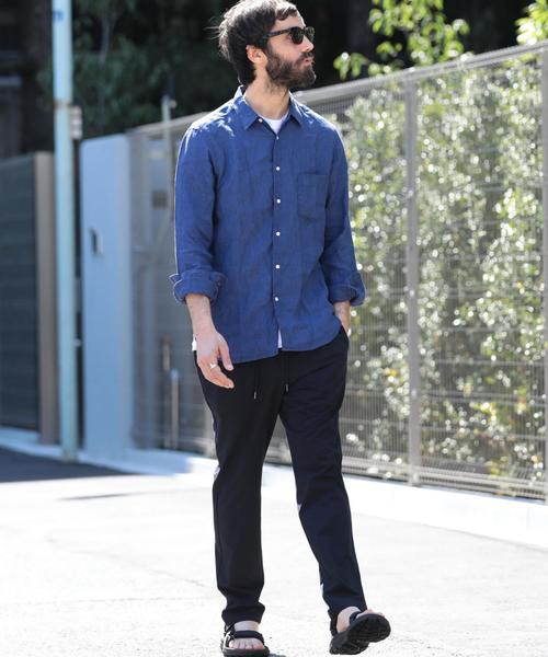 BEAUTY&YOUTH UNITED ARROWS（ビューティーアンドユースユナイテッドアローズ）の「BY サフィラン リネン シャツ ◆（シャツ/ブラウス・メンズ・ブラック/ホワイト/ナチュラル/ロイヤルブルー/ライトブルー・SMALL/MEDIUM/X-LARGE/X-SMALL/LARGE）」の21枚目の写真