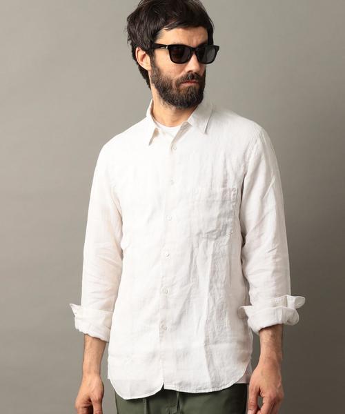 BEAUTY&YOUTH UNITED ARROWS（ビューティーアンドユースユナイテッドアローズ）の「BY サフィラン リネン シャツ ◆（シャツ/ブラウス・メンズ・ブラック/ホワイト/ナチュラル/ロイヤルブルー/ライトブルー・SMALL/MEDIUM/X-LARGE/X-SMALL/LARGE）」の15枚目の写真