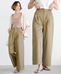 select MOCA | ツイルフロントタック美形シルエットワイドパンツ(その他パンツ)