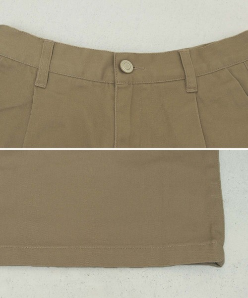 select MOCA(セレクトモカ)の「ツイルフロントタック美形シルエットワイドパンツ(その他パンツ・レディース・ブラック/モカ/カーキ/ベージュ/マスタード/レッド・FREE)」の9枚目の写真