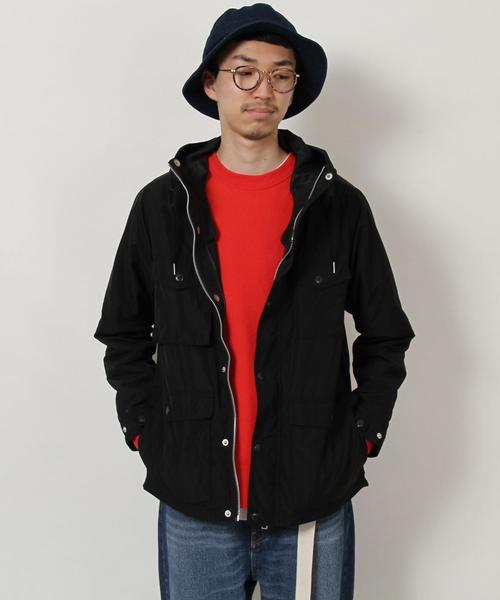 coen（コーエン）の「メモリーマウンテンパーカー(別売TAIONダウンベスト装着可)（マウンテンパーカー・メンズ・ブラック/ダークグリーン・X-LARGE/SMALL/MEDIUM/LARGE）」の5枚目の写真