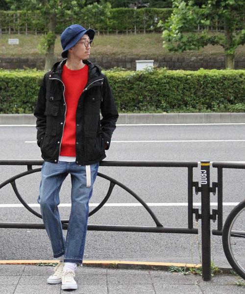 coen（コーエン）の「メモリーマウンテンパーカー(別売TAIONダウンベスト装着可)（マウンテンパーカー・メンズ・ブラック/ダークグリーン・X-LARGE/SMALL/MEDIUM/LARGE）」の21枚目の写真