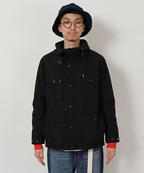 coen（コーエン）の「メモリーマウンテンパーカー(別売TAIONダウンベスト装着可)（マウンテンパーカー・メンズ・ブラック/ダークグリーン・X-LARGE/SMALL/MEDIUM/LARGE）」の15枚目の写真