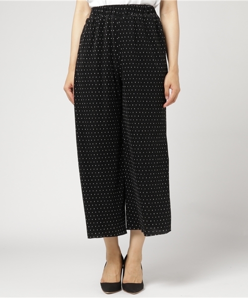 Honeys（ハニーズ）の「プリーツワイドパンツ（その他パンツ・レディース・ブラック/ブラック系その他/レッド系その他/ピンク/ブルー系その他/グリーン系その他・L/M）」の7枚目の写真