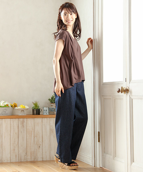 Honeys（ハニーズ）の「【S～LLサイズ豊富】デニムワイドロング