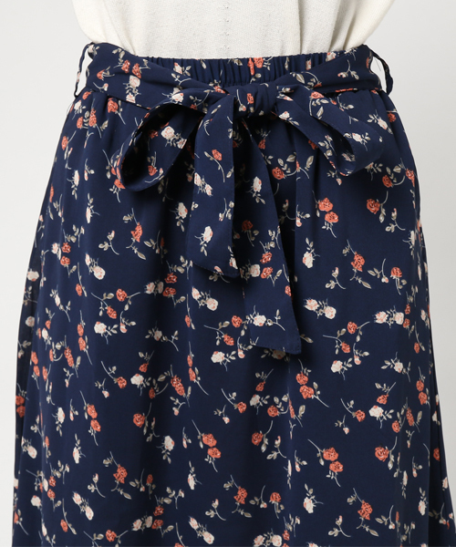 WEGO（ウィゴー）の「WEGO/フラワーフリルイレヘムスカート（スカート・レディース・ネイビー/イエロー・FREE）」の6枚目の写真