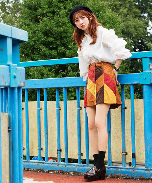 WEGO（ウィゴー）の「WEGO/アンゴラベレー帽（ハンチング/ベレー帽・レディース・ホワイト/ライトピンク/ライトパープル/ダークオレンジ/グレー/ベージュ/ブラック・FREE）」の21枚目の写真