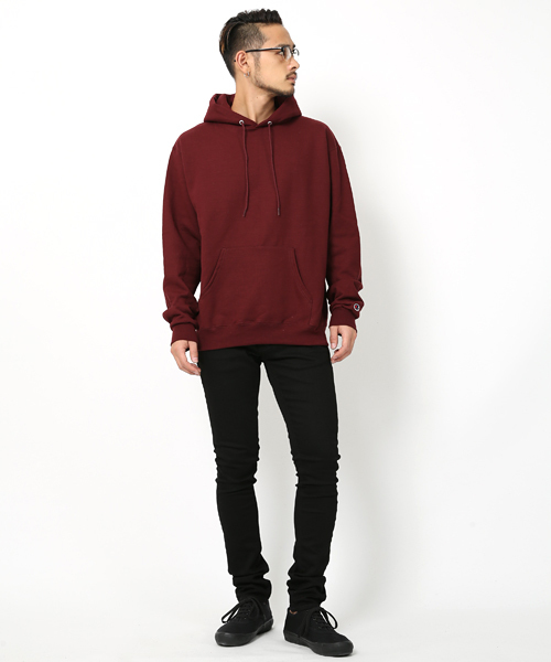 Champion(チャンピオン)の「【champion】 チャンピオン HOODED パーカー(パーカー・メンズ・ブラック/チャコールグレー/ダークグリーン/ネイビー/ホワイト/グレー/レッド/ワイン・S/M/L/XL)」の22枚目の写真