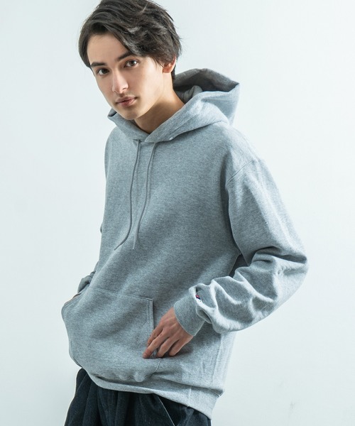 Champion(チャンピオン)の「【champion】 チャンピオン HOODED パーカー(パーカー・メンズ・ブラック/チャコールグレー/ダークグリーン/ネイビー/ホワイト/グレー/レッド/ワイン・S/M/L/XL)」の1枚目の写真