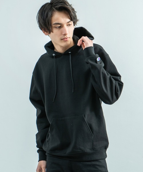 Champion(チャンピオン)の「【champion】 チャンピオン HOODED パーカー(パーカー・メンズ・ブラック/チャコールグレー/ダークグリーン/ネイビー/ホワイト/グレー/レッド/ワイン・S/M/L/XL)」の3枚目の写真