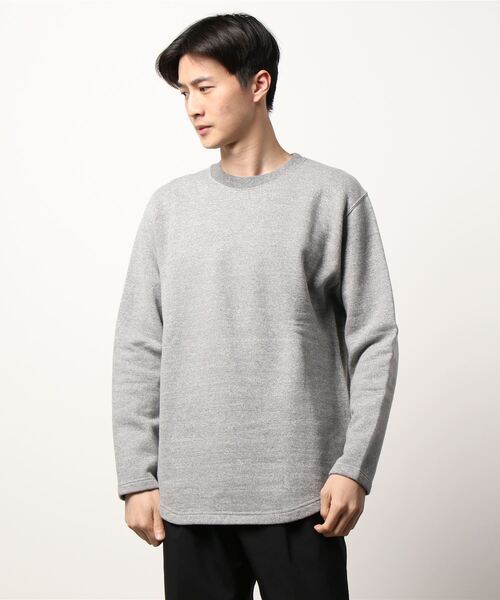 Good On（グッドオン）の「Good On/グッドオン  ROUGH CREW SWEAT（スウェット・メンズ・ライトブルー/ブラック/ライトグリーン/マスタード/パープル/ネイビー/コーラルピンク/ブルーグリーン/グレー・MEDIUM/LARGE）」の3枚目の写真