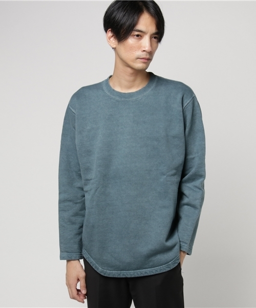 Good On（グッドオン）の「Good On/グッドオン  ROUGH CREW SWEAT（スウェット・メンズ・ライトブルー/ブラック/ライトグリーン/マスタード/パープル/ネイビー/コーラルピンク/ブルーグリーン/グレー・MEDIUM/LARGE）」の4枚目の写真