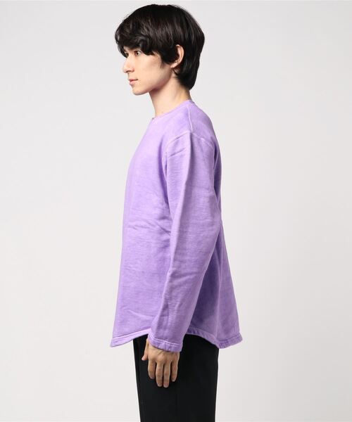 Good On（グッドオン）の「Good On/グッドオン  ROUGH CREW SWEAT（スウェット・メンズ・ライトブルー/ブラック/ライトグリーン/マスタード/パープル/ネイビー/コーラルピンク/ブルーグリーン/グレー・MEDIUM/LARGE）」の10枚目の写真