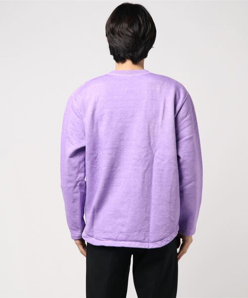 Good On（グッドオン）の「Good On/グッドオン  ROUGH CREW SWEAT（スウェット・メンズ・ライトブルー/ブラック/ライトグリーン/マスタード/パープル/ネイビー/コーラルピンク/ブルーグリーン/グレー・MEDIUM/LARGE）」の11枚目の写真