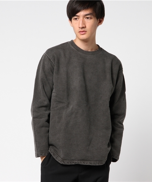 Good On（グッドオン）の「Good On/グッドオン  ROUGH CREW SWEAT（スウェット・メンズ・ライトブルー/ブラック/ライトグリーン/マスタード/パープル/ネイビー/コーラルピンク/ブルーグリーン/グレー・MEDIUM/LARGE）」の16枚目の写真