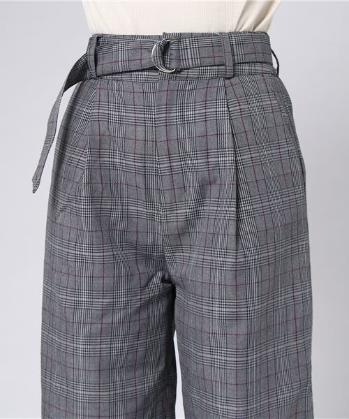 Honeys（ハニーズ）の「ベルト付ワイドパンツ（その他パンツ・レディース・グレー系その他/レッド系その他・L/M/S）」の7枚目の写真
