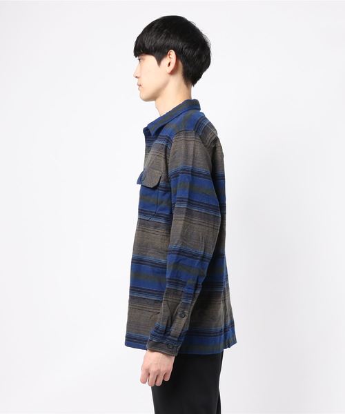 patagonia(パタゴニア)の「patagonia Ms L/S Fjord Flannel SH(シャツ/ブラウス・メンズ・ネイビー・LARGE)」の3枚目の写真