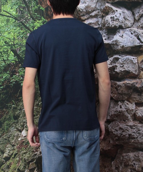 garsonwave(ギャルソンウェーブ)の「日本製半袖カットソー(GW)(Tシャツ/カットソー・メンズ・ホワイト/ブラック/レッド/ライトグレー/ネイビー/ブルー/チャコール/ワイン/カーキ/サックスブルー/スモークピンク・S/M/L/LL)」の16枚目の写真