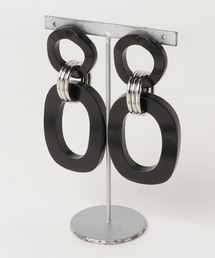 MOUSSY | WOOD HOOP EARRING(ピアス（両耳用）)