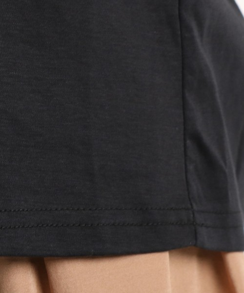 Sunauna(スーナウーナ)の「【洗える】ハートネック五分袖プルオーバー(Tシャツ/カットソー・レディース・ブラック/パープル/ブラック系1・38/40)」の9枚目の写真