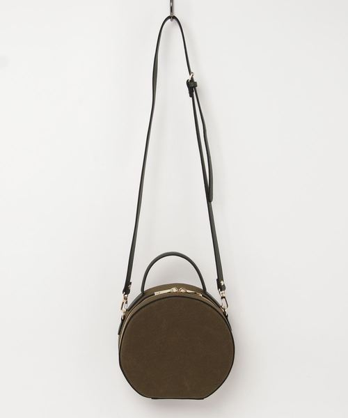 flower（フラワー）の「サークルショルダーバッグ（ショルダーバッグ・レディース・ベージュ/カーキ・FREE）」の2枚目の写真