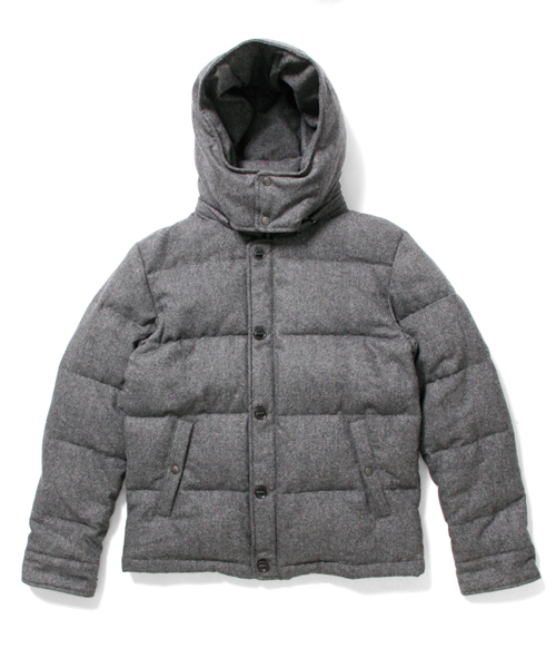 URBAN RESEARCH DOORS MENS(アーバンリサーチ ドアーズ メンズ)の「DOORS フラノダウンブルゾン(ダウンジャケット/コート・メンズ・チャコールグレー/グレー系その他/ネイビー/ハウンドトゥース・38/40/42)」の3枚目の写真