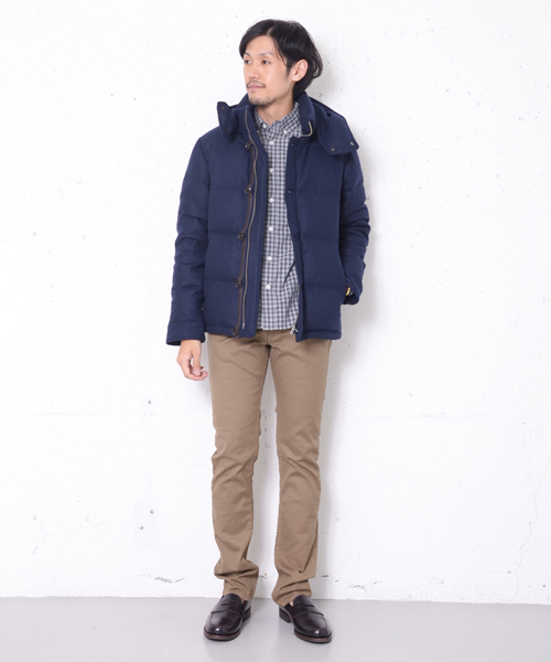 URBAN RESEARCH DOORS MENS(アーバンリサーチ ドアーズ メンズ)の「DOORS フラノダウンブルゾン(ダウンジャケット/コート・メンズ・チャコールグレー/グレー系その他/ネイビー/ハウンドトゥース・38/40/42)」の16枚目の写真