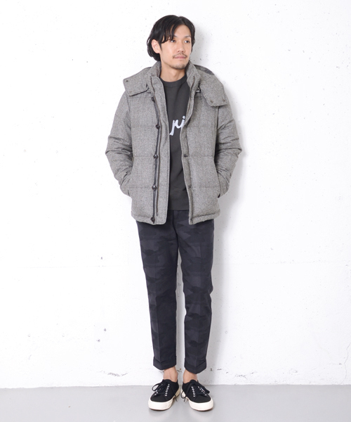 URBAN RESEARCH DOORS MENS(アーバンリサーチ ドアーズ メンズ)の「DOORS フラノダウンブルゾン(ダウンジャケット/コート・メンズ・チャコールグレー/グレー系その他/ネイビー/ハウンドトゥース・38/40/42)」の17枚目の写真