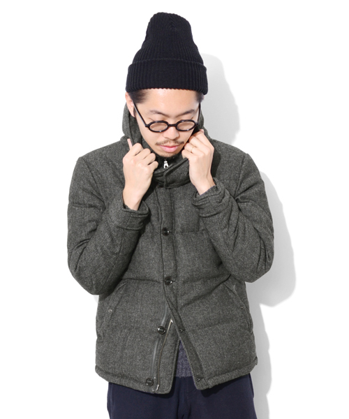 URBAN RESEARCH DOORS MENS(アーバンリサーチ ドアーズ メンズ)の「DOORS フラノダウンブルゾン(ダウンジャケット/コート・メンズ・チャコールグレー/グレー系その他/ネイビー/ハウンドトゥース・38/40/42)」の18枚目の写真
