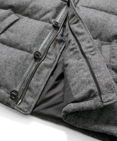 URBAN RESEARCH DOORS MENS(アーバンリサーチ ドアーズ メンズ)の「DOORS フラノダウンブルゾン(ダウンジャケット/コート・メンズ・チャコールグレー/グレー系その他/ネイビー/ハウンドトゥース・38/40/42)」の9枚目の写真