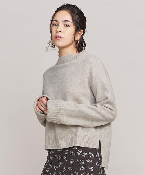 BEAUTY&YOUTH UNITED ARROWS（ビューティーアンドユースユナイテッドアローズ）の「BY 7Gソフトウールボトルネックニット ◆（ニット/セーター・レディース・ベージュ/ネイビー/ライトブルー・FREE）」の21枚目の写真
