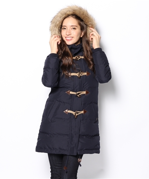 ROXY（ロキシー）の「LEAVES（ダッフルコート・レディース・ブラウン/アーミー/ネイビー・SMALL/MEDIUM/LARGE）」の3枚目の写真