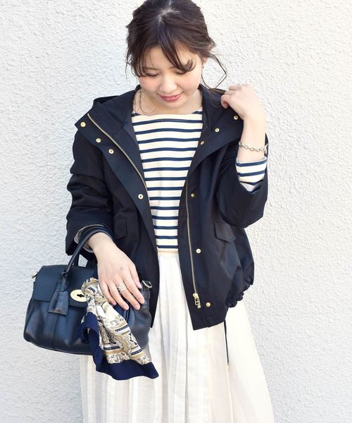 Khaju（カージュ）の「Khaju:マウンテンパーカー◇（マウンテンパーカー・レディース・ブラック/ベージュ/オリーブ・ONE SIZE）」の4枚目の写真