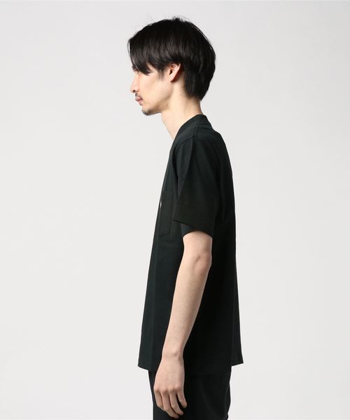 DANTON(ダントン)の「ダントン DANTON / ポケットTシャツ Pocket T-shirt(Tシャツ/カットソー・メンズ・ブラック/ベージュ/ホワイト×ネイビー/ホワイト・L/M/S)」の6枚目の写真